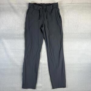 Lululemon On the Fly 7/8 Pants Womens 4 Gray Pull On Luxtreme Lightweight
